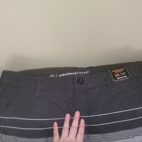 NWT Submersible Black and Grey Swim Shorts - Picture 2 of 4